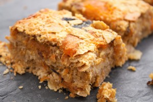 Apricot and almond flapjack recipe