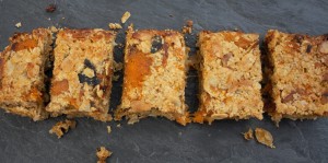 Apricot and almond flapjack