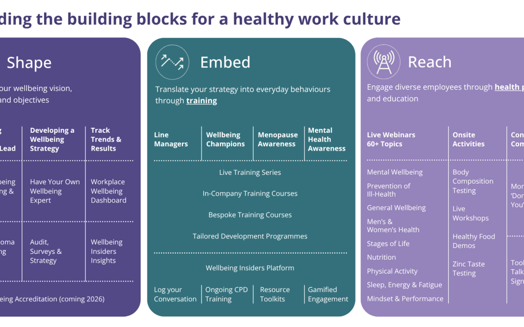 Workplace Wellbeing Building Blocks